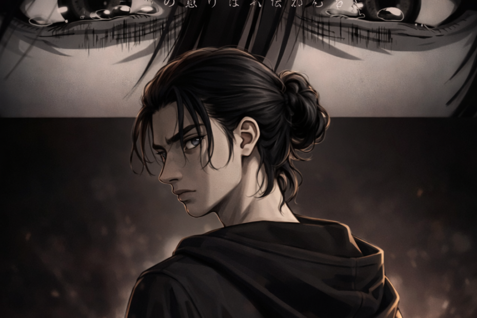 Eren Yeager and Mikasa Dark Theme Wallpaper