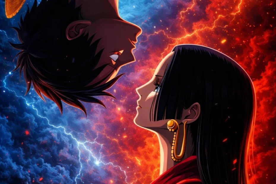 Luffy x Boa Hancock 4K Wallpaper Download