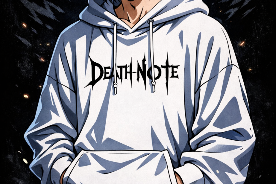 L Death Note anime wallpaper with black backdrop,
