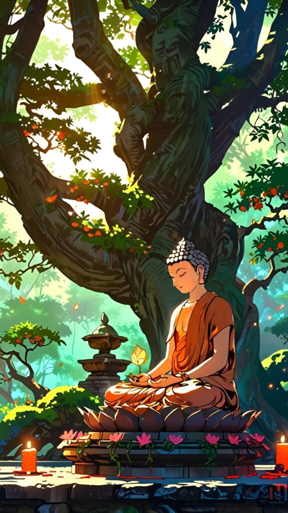 Lord Buddha 5K Mobile Wallpaper – Spiritual Ultra HD Phone Background