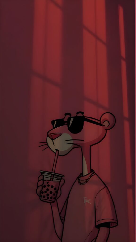 Pink Panther 4K Ultra HD Wallpaper – Cute & Aesthetic Cartoon Background