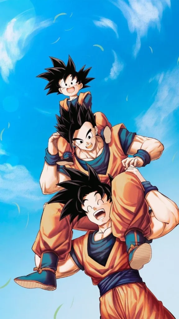 Goku Vegeta and Gohan Super Saiyan Dragon Ball Z 4K wallpaper