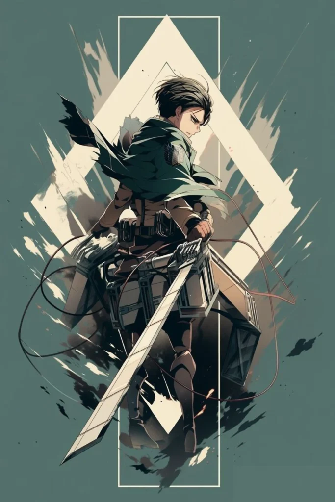 Levi Ackerman Anime Wallpaper 8K