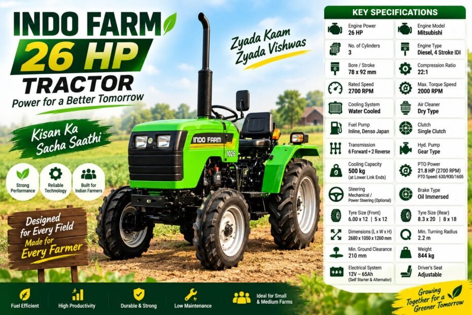 Indo Farm 26 HP Tractor